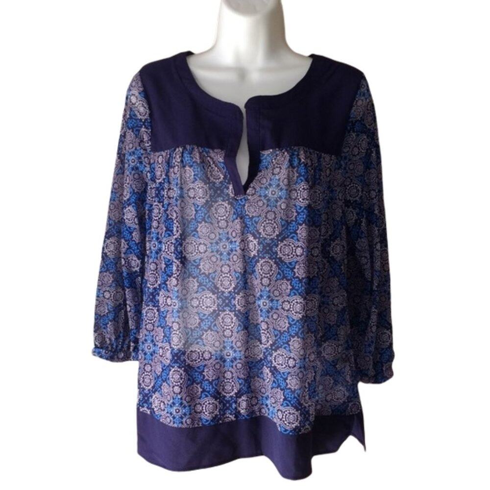 NWT The Limited Boho Semi Sheer Peasant Top